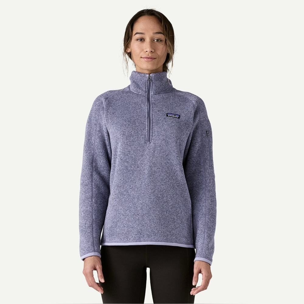 Patagonia Purple Quarter-Zip Fleece Pullover